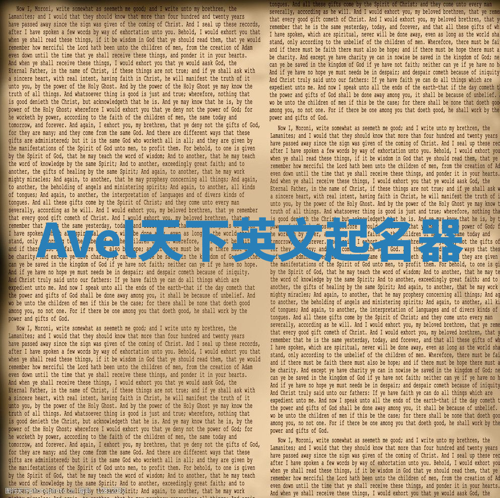 Avel天下英文起名器