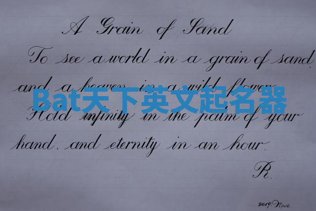 Bat天下英文起名器