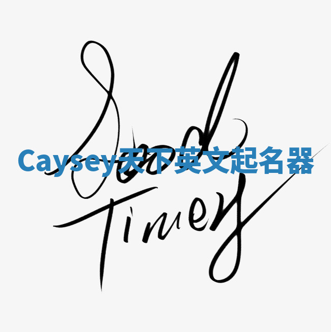 Caysey天下英文起名器