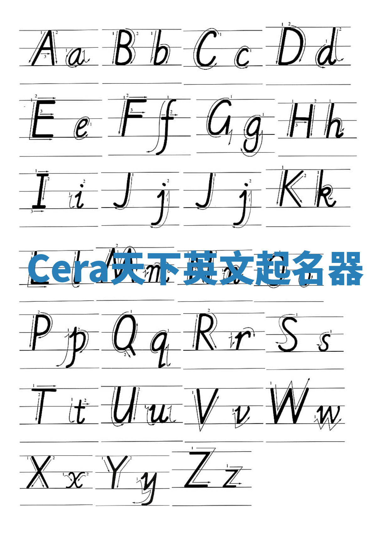 Cera天下英文起名器