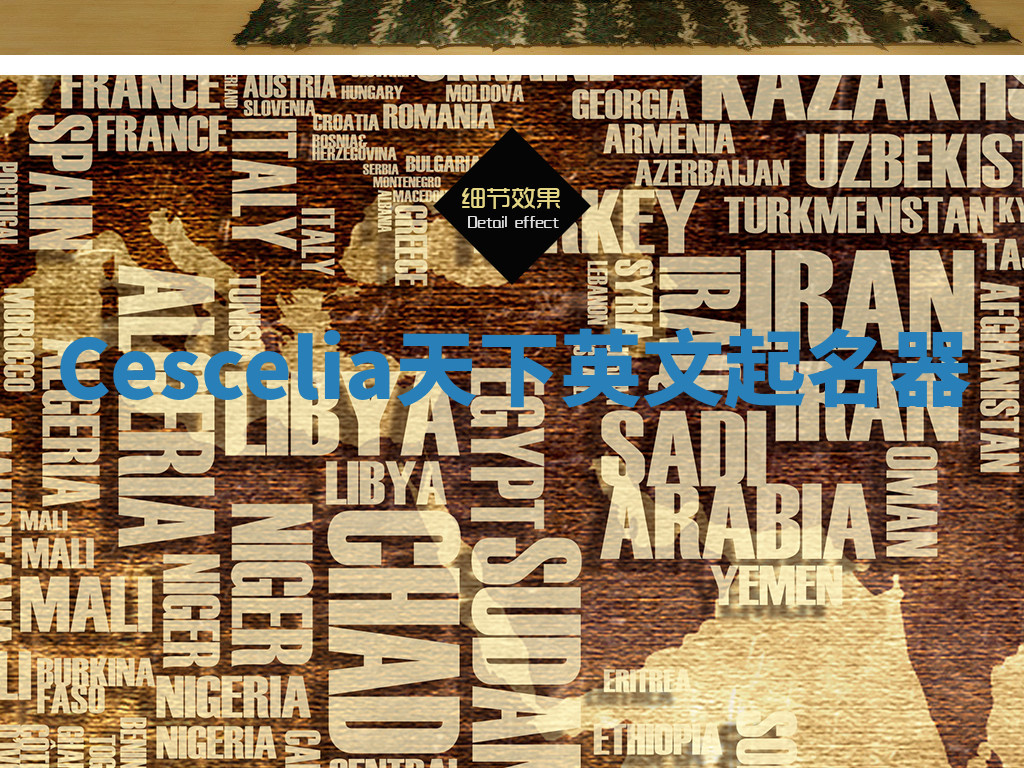 Cescelia天下英文起名器