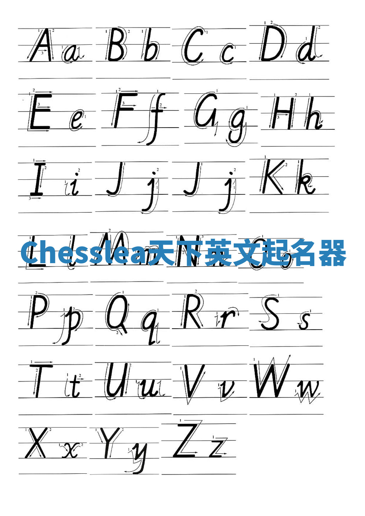 Chesslea天下英文起名器 Chesslea天下英文起名器