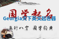 Georgia天下英文起名器 Georgia天下英文起名器