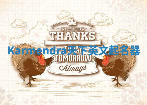 Karmendra天下英文起名器
