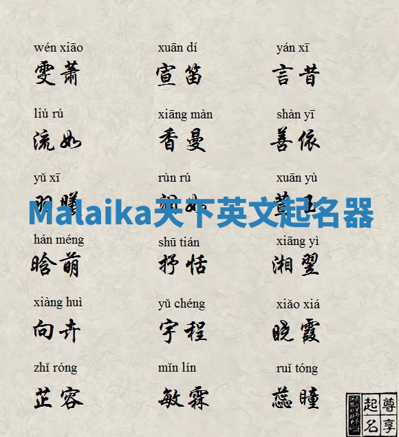 Malaika天下英文起名器