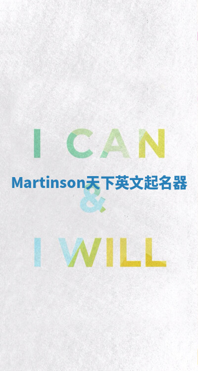 Martinson天下英文起名器 Martinson天下英文起名器