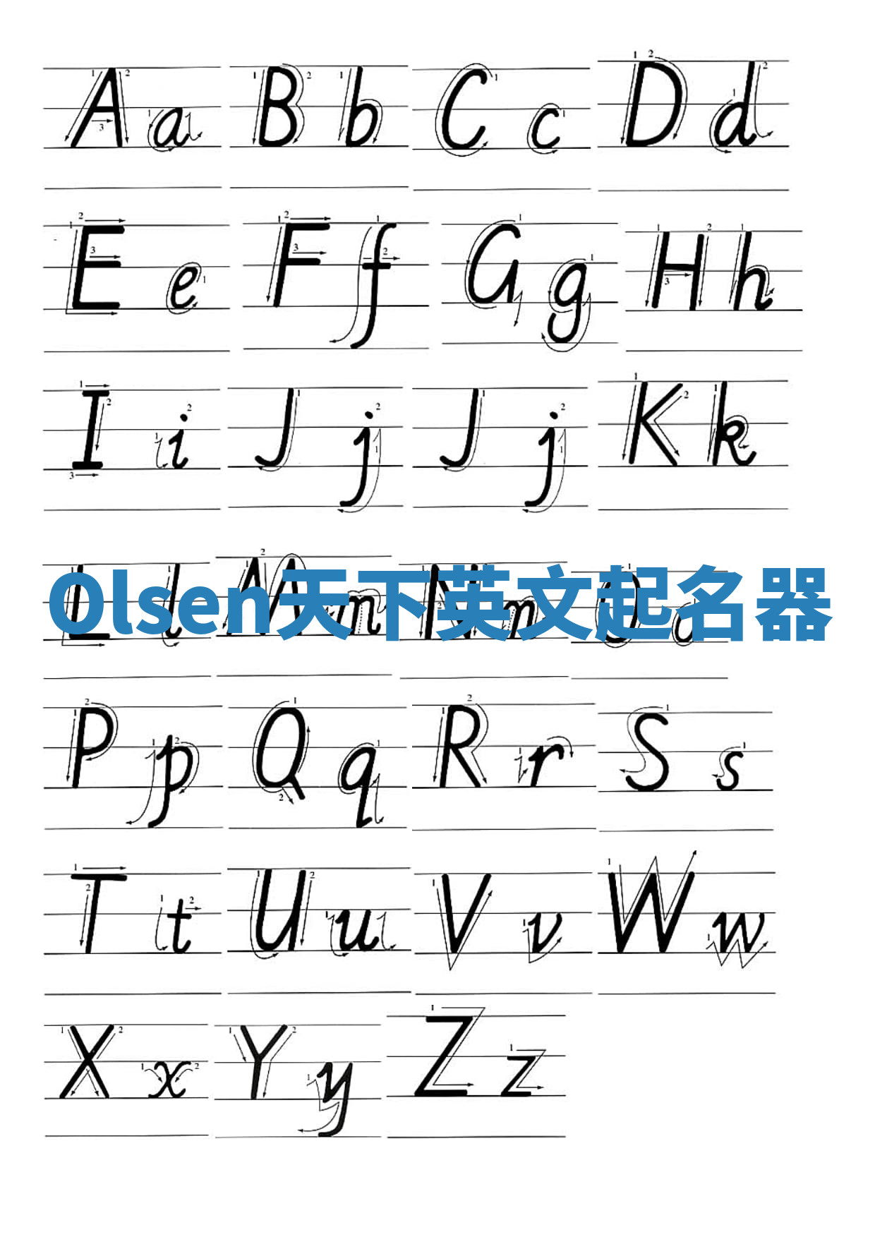 Olsen天下英文起名器 Olsen天下英文起名器