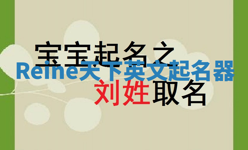Reine天下英文起名器