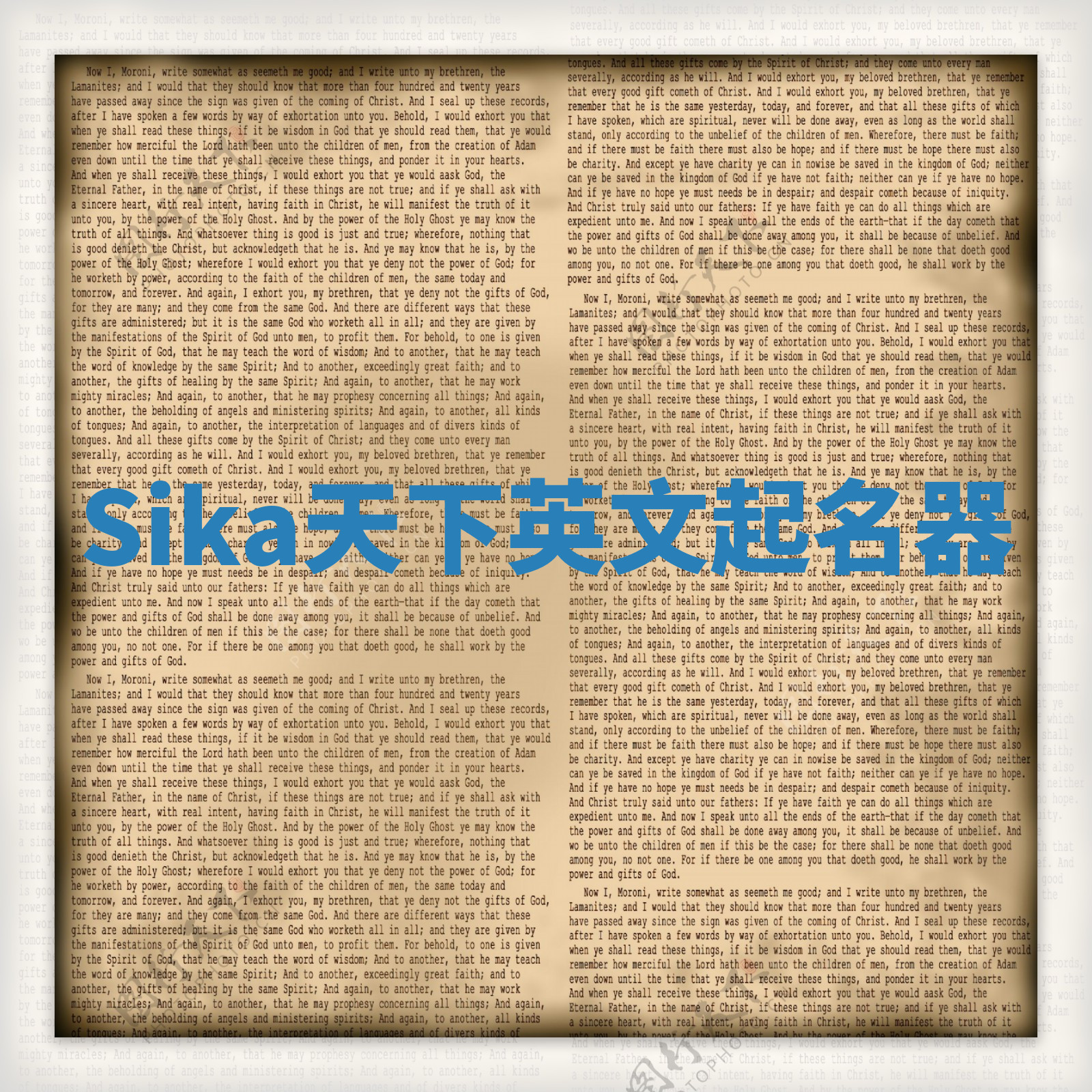 Sika天下英文起名器 Sika天下英文起名器