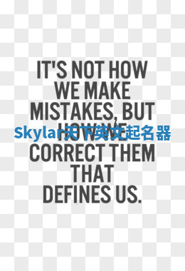 Skylar天下英文起名器