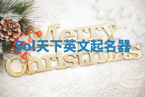 Sol天下英文起名器 Sol天下英文起名器