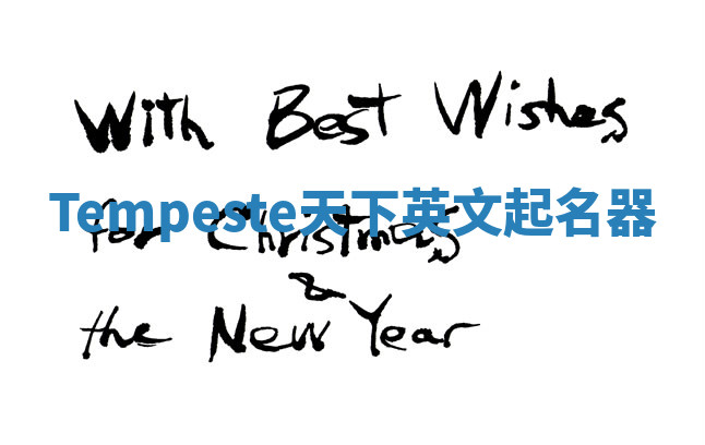 Tempeste天下英文起名器 Tempeste天下英文起名器