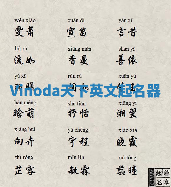 Vinoda天下英文起名器