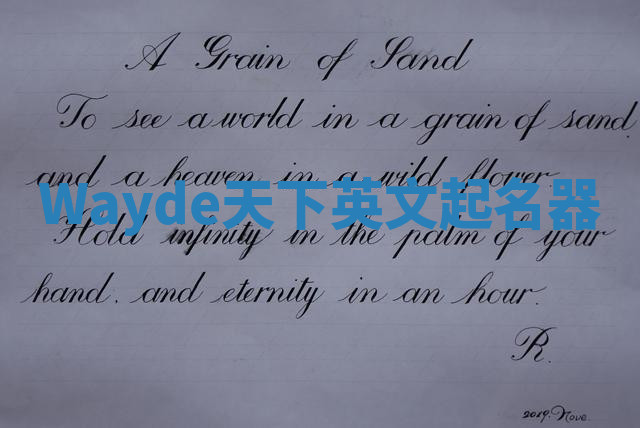 Wayde天下英文起名器