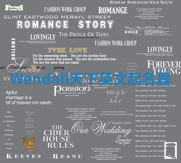 Wendall天下英文起名器